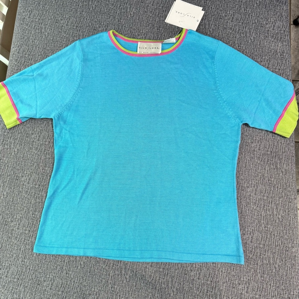 Silk Lore by Beth Terrell Women’s Short Sleeve Top